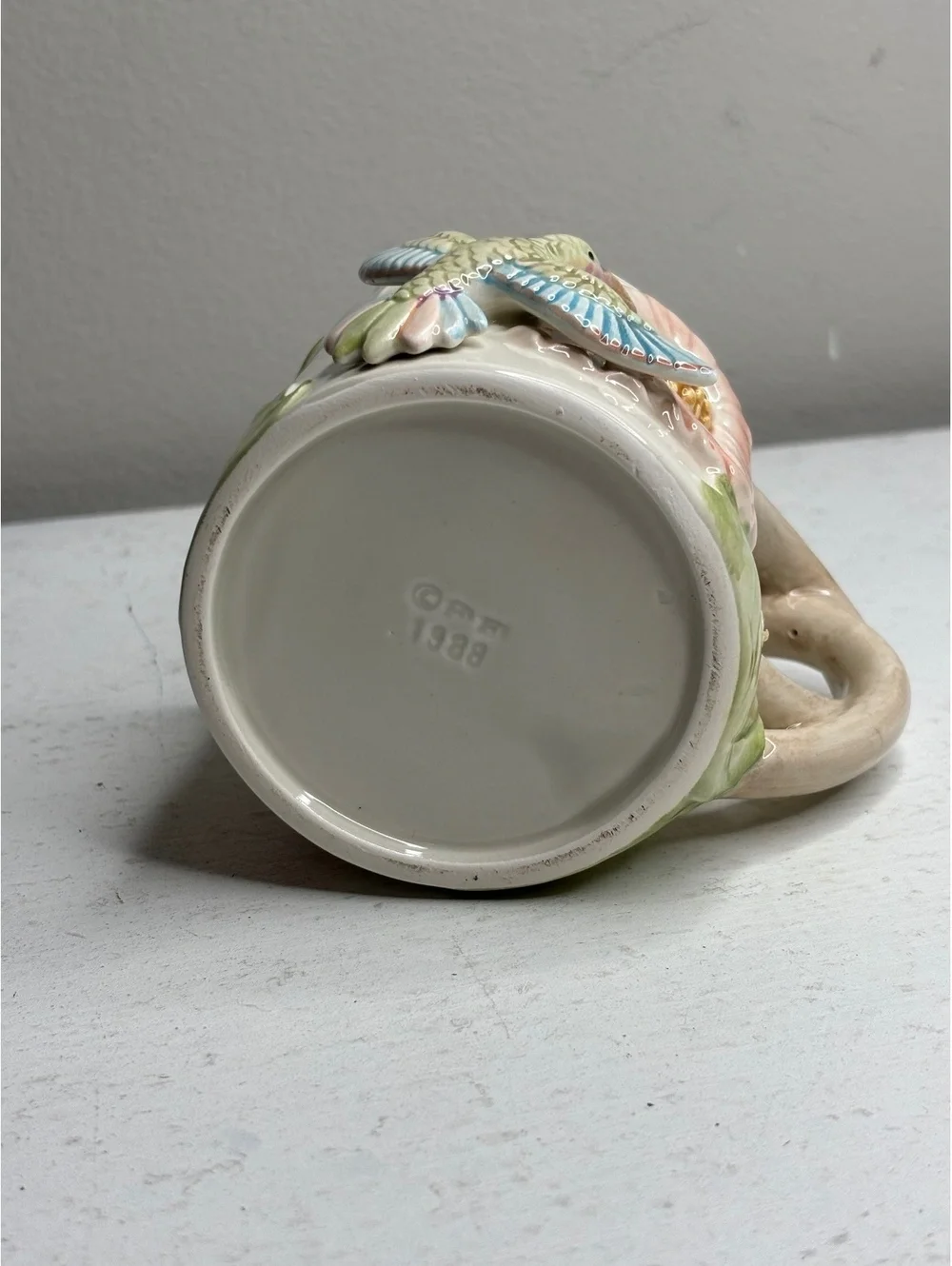 Fitz & Floyd Hummingbird Sculpted (3D) Mug